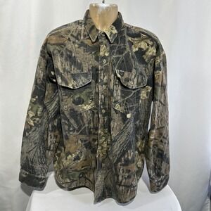 Vintage Codet Button Down Shirt Mossy Oak Breakup Camo XL Hunting Outdoors USA